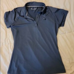 NWOT UnderArmour Women Wicking Heatgear Polo Size M Slim Fit